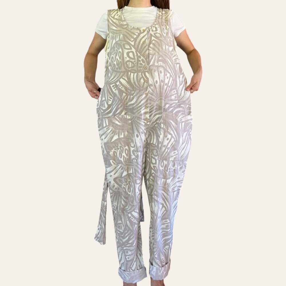 90s/2000s boho patterned vintage jumpsuit - Picture 6 of 7